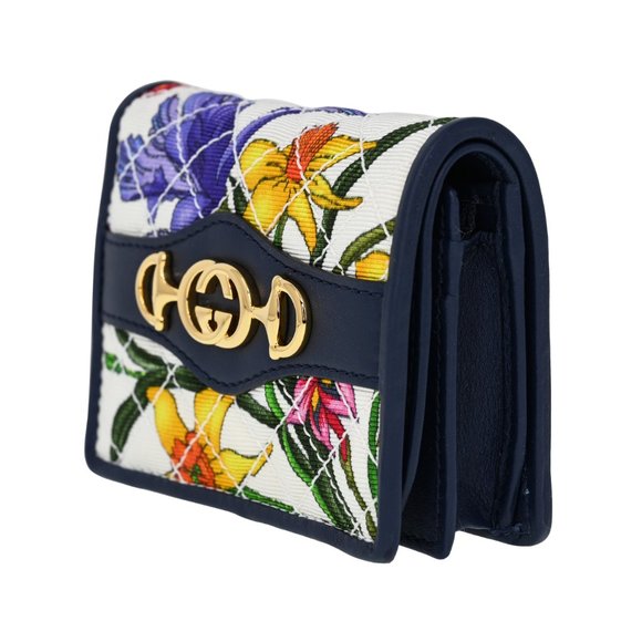 Gucci 536353 Floral Quilted Trapuntata Small Wallet - Picture 2 of 7